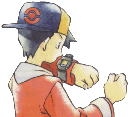 Ethan checking his Pokégear